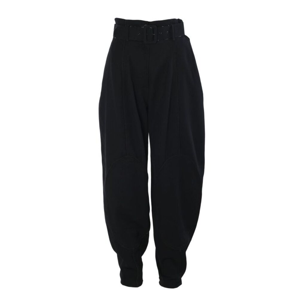 Emporio Armani Black Virgin Wool Jodhpur Trousers - '90s